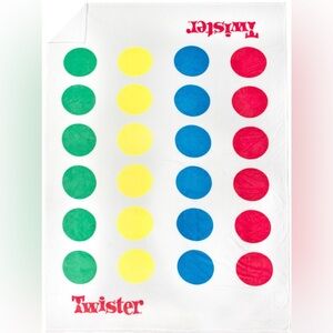 Jay Franco Hasbro Twister Game Super Soft Fleece Blanket Throw 60" x 90" Fun NEW